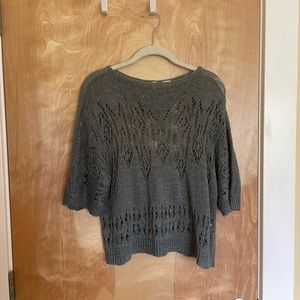 Open knit sweater